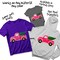 Christmas DTF Transfer - Faux Yarn Pink Truck Christmas Tree Ready to Press